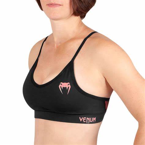 Tecmo Sports Bra-Black/Pink